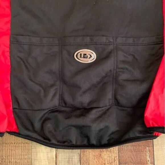 Louis Garneau Women's Cycling Jacket Red Size S Full Zip Made in USA - Picture 13 of 13
